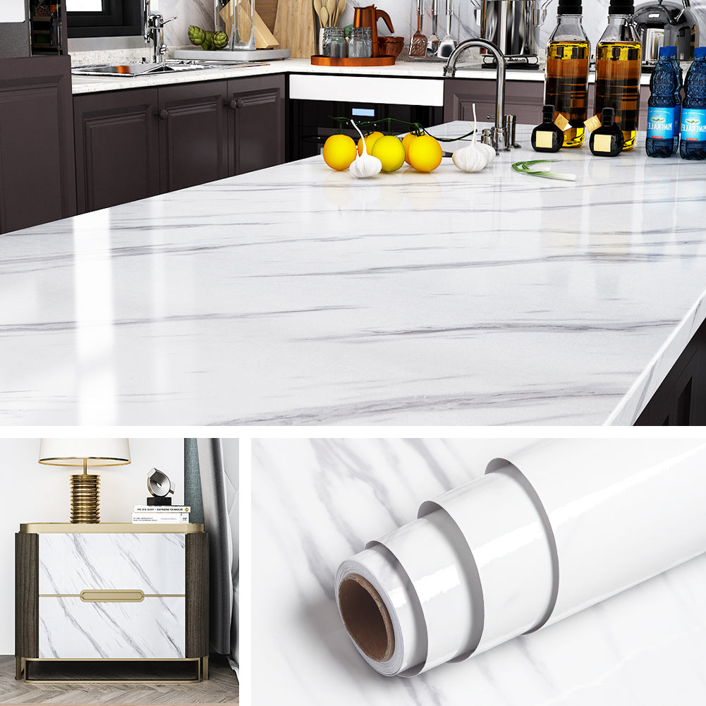 Livelynine Gold Marble Contact Paper Peel and Stick Countertops